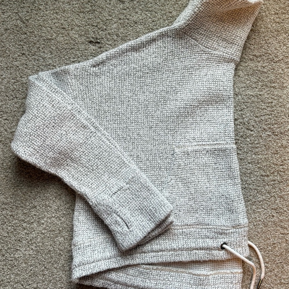 Sweaty Betty Restful Boucle Sweatshirt Textured Pullover Gray Womens Large EUC - Picture 4 of 5